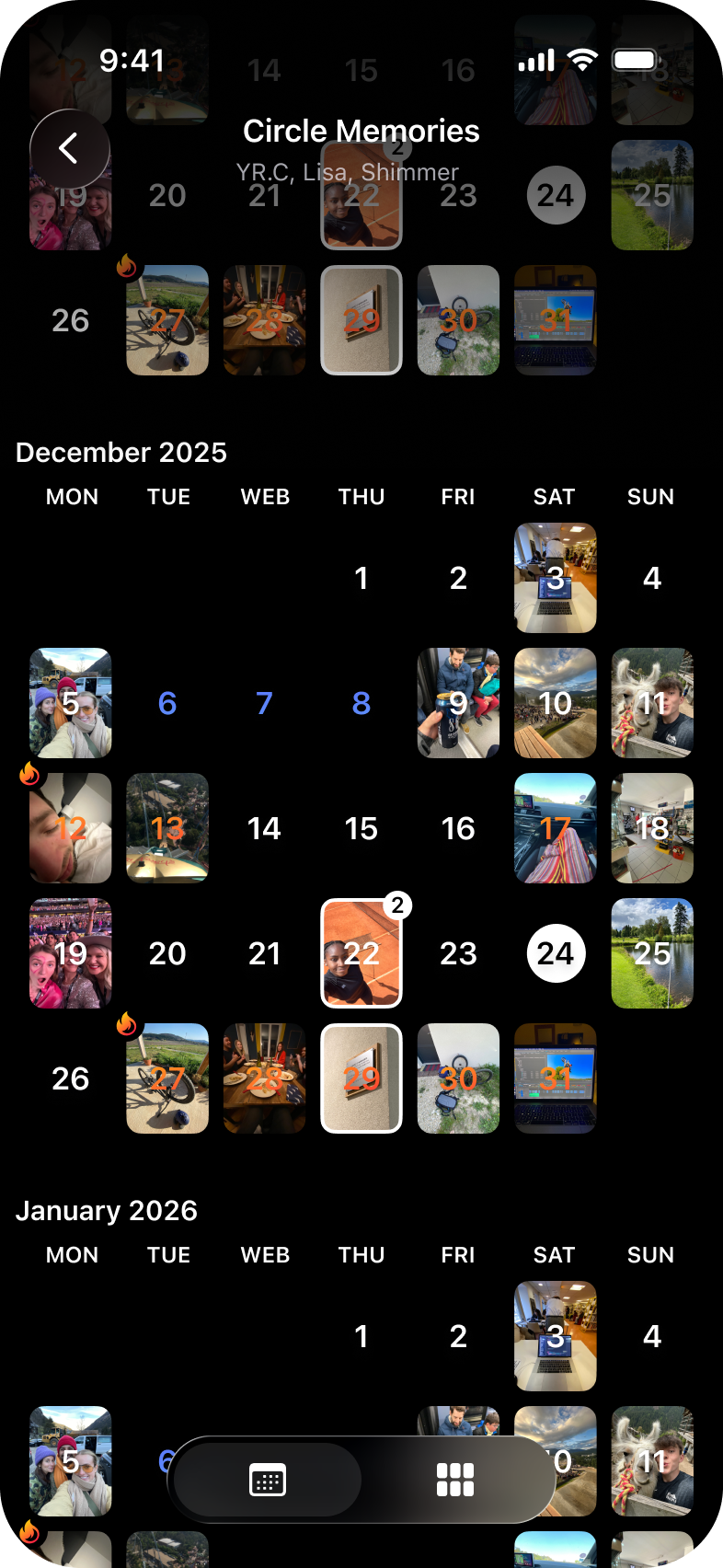 Memory Calendar